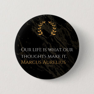 Marcus Aurelius's Waarheid: Het leven vormgeven Ronde Button 5,7 Cm