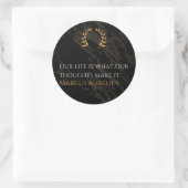 Marcus Aurelius's Waarheid: Het leven vormgeven Ronde Sticker (Tas)