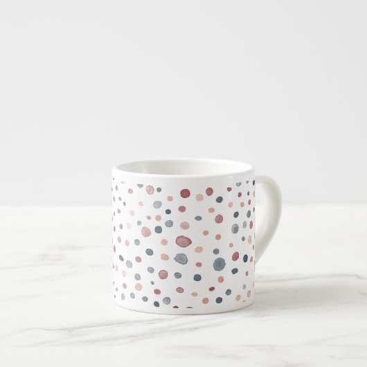 Marcus Confetti Watercolor Stippen Espresso Mokka Kop (Voorkant rechts)