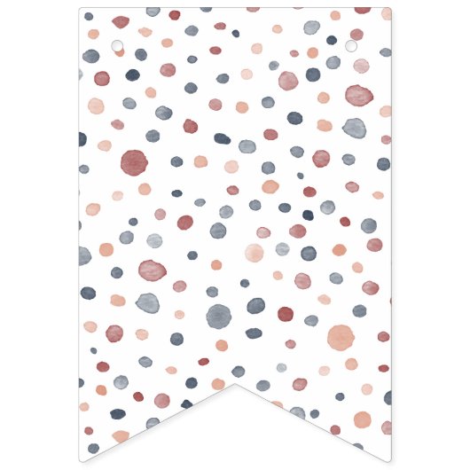 Marcus Confetti Waterverf Stippen Bunting Flag Vlaggetjes (Eerste vlag)