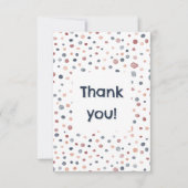 Marcus Confetti Waterverf Stippen Dankjewel Kaart (Voorkant)