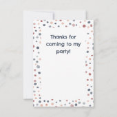Marcus Confetti Waterverf Stippen Dankjewel Kaart (Achterkant)