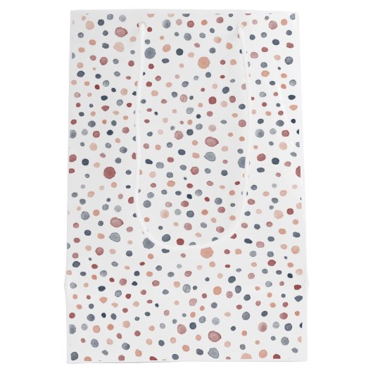 Marcus Confetti Waterverf Stippen Geschenktas Medium Cadeauzakje (Achterkant)