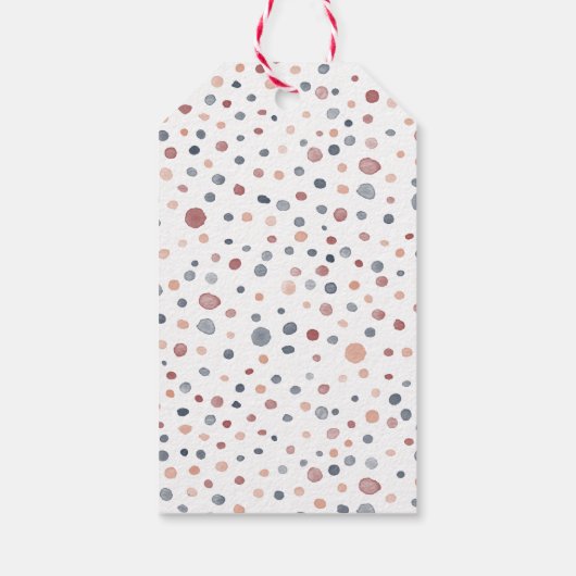 Marcus Confetti Waterverf Stippen Gift Label Cadeaulabel (Achterkant)