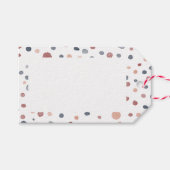 Marcus Confetti Waterverf Stippen Gift Label Cadeaulabel (Voorkant (Horizontaal))