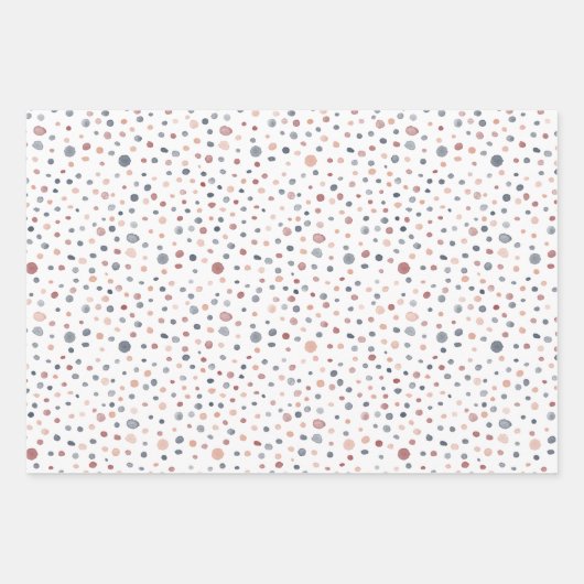 Marcus Confetti Waterverf Stippen inpakpapier (Voorkant)