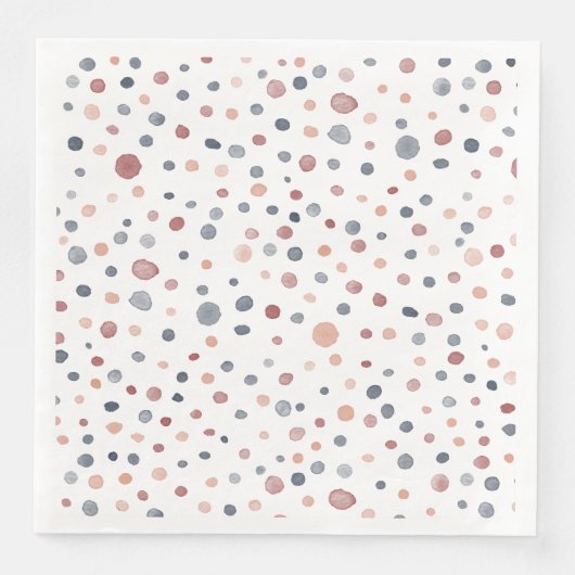 Marcus Confetti Waterverf Stippen Papier servet (Voorkant)
