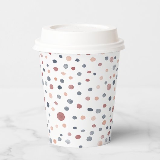 Marcus Confetti Waterverf Stippen Papieren Beker (Links)