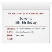 Marcus Confetti Waterverf Stippen Verjaardagsuitno (Binnen Horizontaal (Onder))