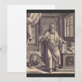 Marcus de Evangelist Feestdagenkaart (Voorkant / Achterkant)