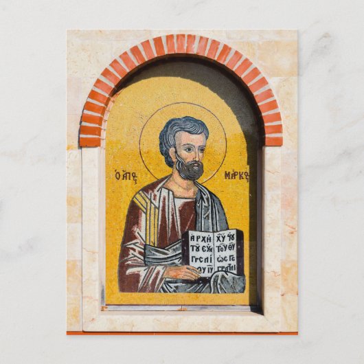 Marcus de Evangelist Orthodoxe Christelijke Icoon Briefkaart (Voorkant)