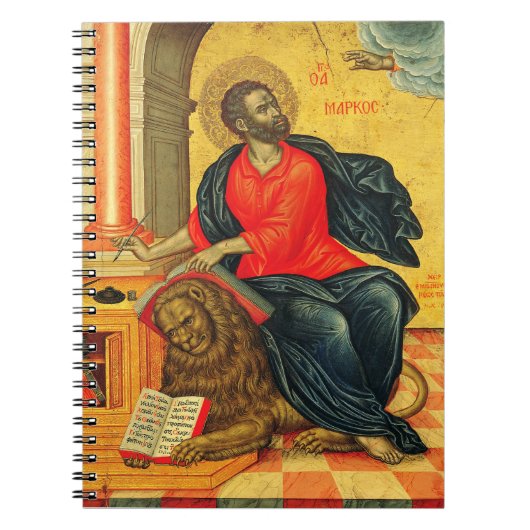 Marcus de Evangelist orthodoxe icoon Notitieboek (Voorkant)
