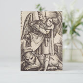 Marcus de evangelist, patroon van Venetië Bedankkaart (Staand voorkant)