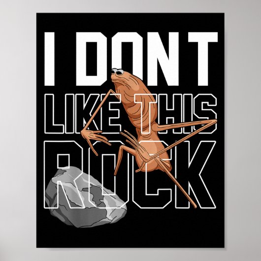 Marcus De Worm Ik Hou Niet Van Deze Rots Grappige  Poster (Voorkant)
