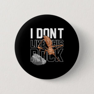 Marcus De Worm Ik Hou Niet Van Deze Rots Grappige  Ronde Button 5,7 Cm