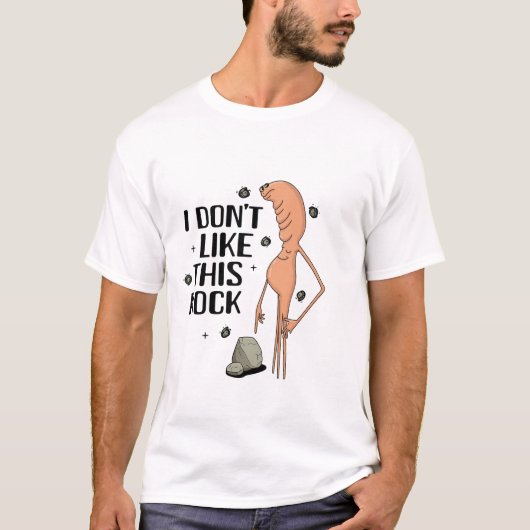 Marcus De Worm Ik Hou Niet Van Deze Steen Grappige T-shirt (Voorkant)