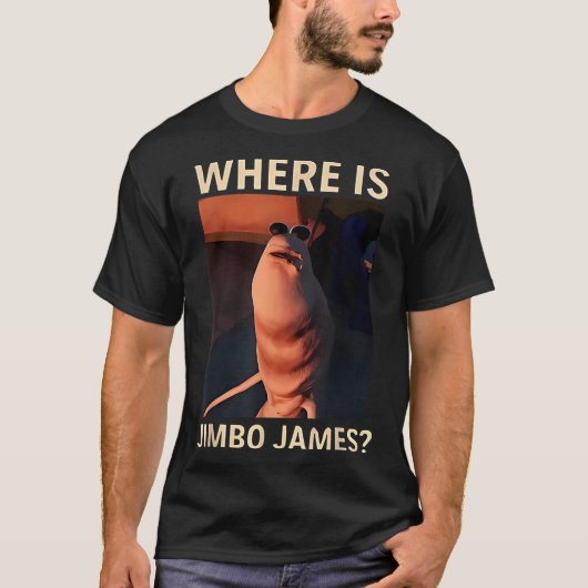 Marcus De Worm Waar Is Jimbo James Grappige Meme T-shirt (Voorkant)
