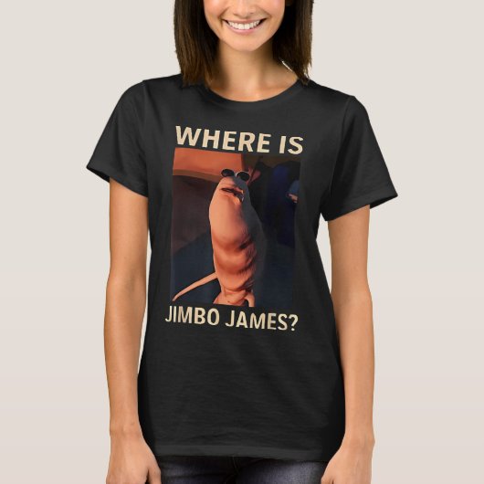 Marcus De Worm Waar Is Jimbo James Grappige Meme  T-shirt (Voorkant)
