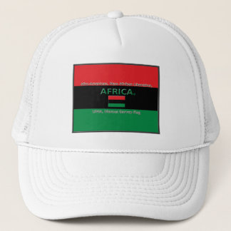 Marcus Garvey African Colors Flag Trucker Hat Pet