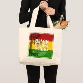 MARCUS GARVEY BHM Quote Grote Tote Bag (Voorkant (product))