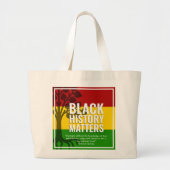 MARCUS GARVEY BHM Quote Grote Tote Bag (Voorkant)