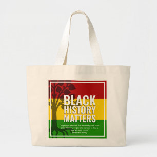 MARCUS GARVEY BHM Quote Grote Tote Bag