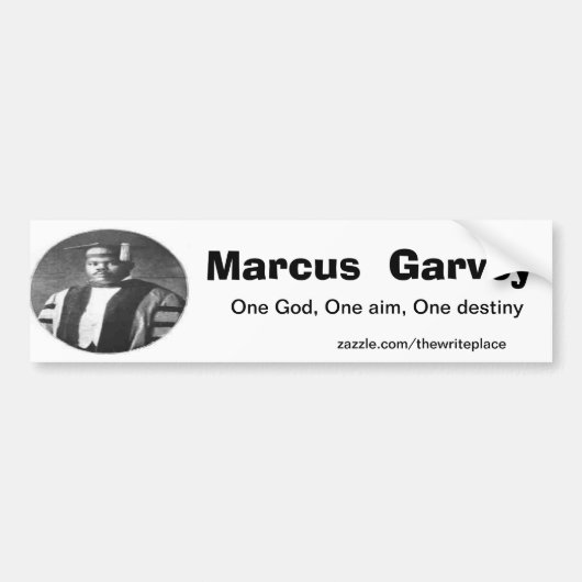 Marcus Garvey Bumpersticker (Voorkant)