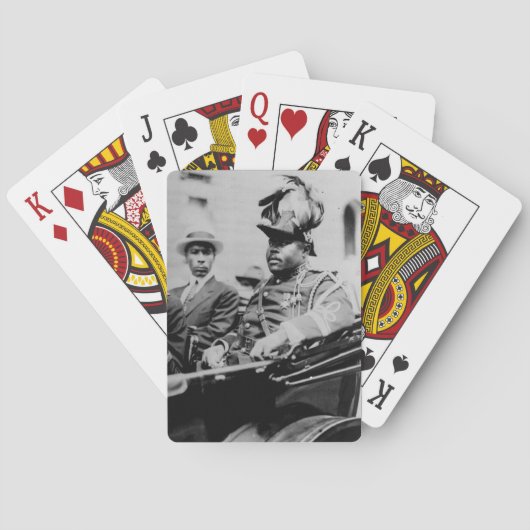 Marcus Garvey in 1922 Pokerkaarten (Achterkant)