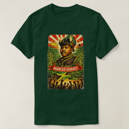 Marcus Garvey Pan-Afrikaanse Revolutie T-Shirt (Design voorkant)