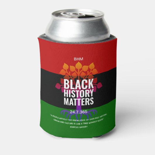 MARCUS GARVEY Quote Blikjeskoeler (Blikje Achterkant)