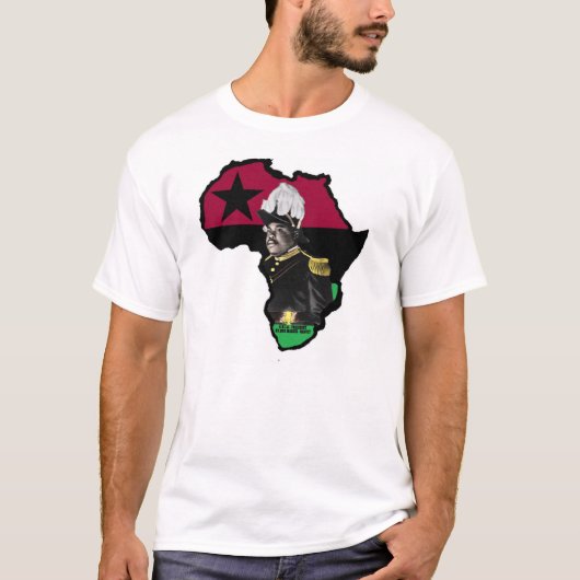 Marcus Garvey Rasta Reggae Ethiopia Jamaica T-shirt (Voorkant)