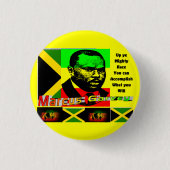 Marcus garvey ronde button 3,2 cm (Voorkant)