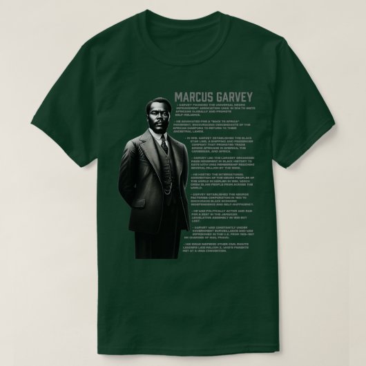 Marcus Garvey T-shirt (Design voorkant)