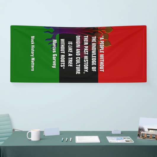 Marcus Garvey TREE ZONDER ROOTS Black History Spandoek (Beurs)