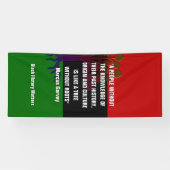 Marcus Garvey TREE ZONDER ROOTS Black History Spandoek (Horizontaal)