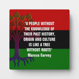Marcus Garvey TREE ZONDER ROOTS Fotoplaat