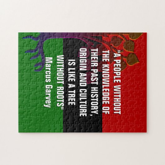 Marcus Garvey TREE ZONDER ROOTS Legpuzzel (Horizontaal)