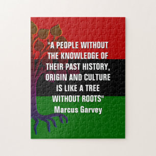 Marcus Garvey TREE ZONDER ROOTS Legpuzzel