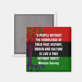 Marcus Garvey TREE ZONDER ROOTS Magneet (Voorkant / Achterkant)