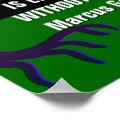 Marcus Garvey TREE ZONDER ROOTS Poster (Hoek)