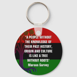 Marcus Garvey TREE ZONDER ROOTS Sleutelhanger