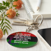 Marcus Garvey TREE ZONDER ROOTS Sleutelhanger (Zijkant)