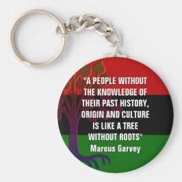 Marcus Garvey TREE ZONDER ROOTS Sleutelhanger