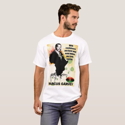 Marcus Garvey Tshirt (Voorkant volledig)