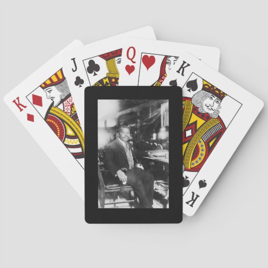 Marcus Garvey, zit Pokerkaarten (Achterkant)