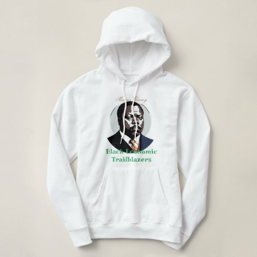 Marcus Garvey - Zwarte economische pioniers Hoodie (Design voorkant)