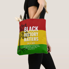 MARCUS GARVEY Zwarte Geschiedenis Tote Bag