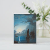 Marcus Larson hav-i-mansken-1848.natuur waterboot Briefkaart (Staand voorkant)