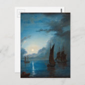 Marcus Larson hav-i-mansken-1848.natuur waterboot Briefkaart (Voorkant / Achterkant)