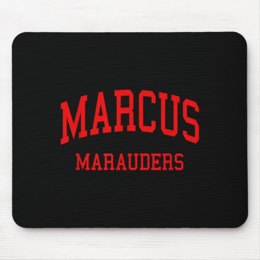 Marcus middelbare school hs flower mound tx retro  muismat (Voorkant)